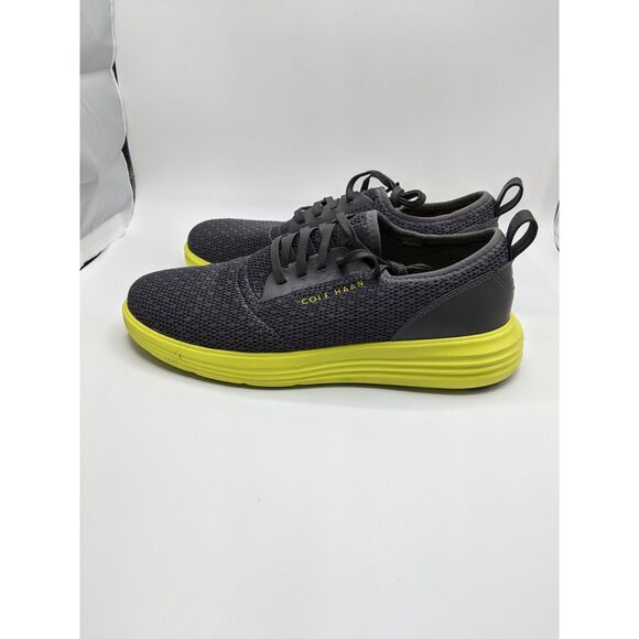 Cole Haan Zerogrande Knit Sneakers (212850), Gray/Yellow (C34647), 10 Medium US - Picture 1 of 14